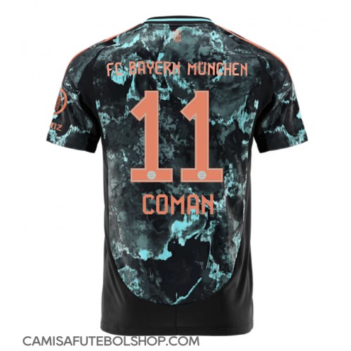 Camisa de time de futebol Bayern Munich Kingsley Coman #11 Replicas 2º Equipamento 2024-25 Manga Curta